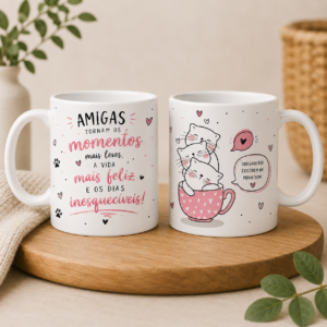 Caneca Amigas Tornam os Momentos Mais Leves
