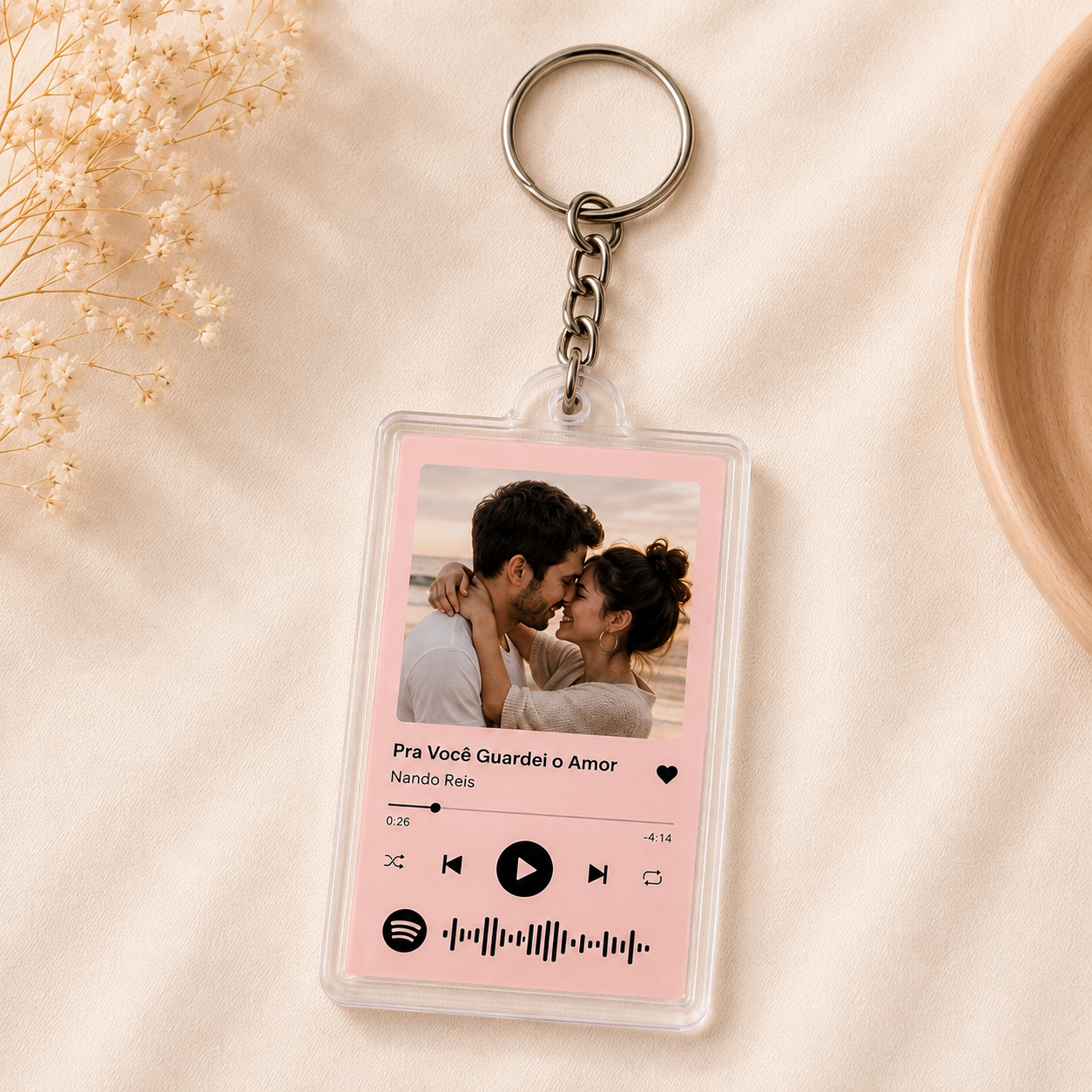 Chaveiro Spotify Personalizado com Foto e Música | Presente Personalizado - Imagem 3